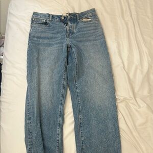 Madewell Blue Straight Leg Jeans Classic Style